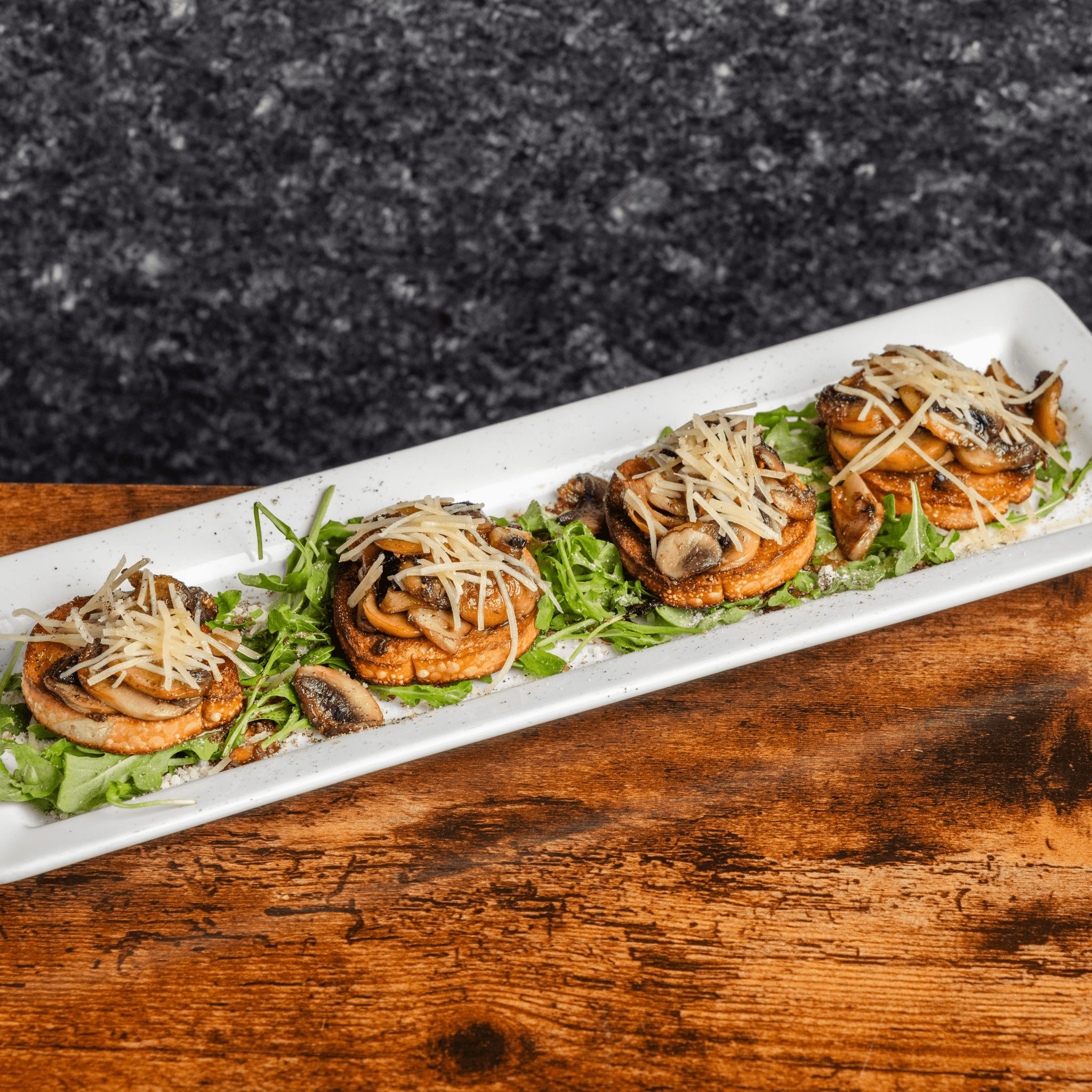 Mushroom Bruschetta.