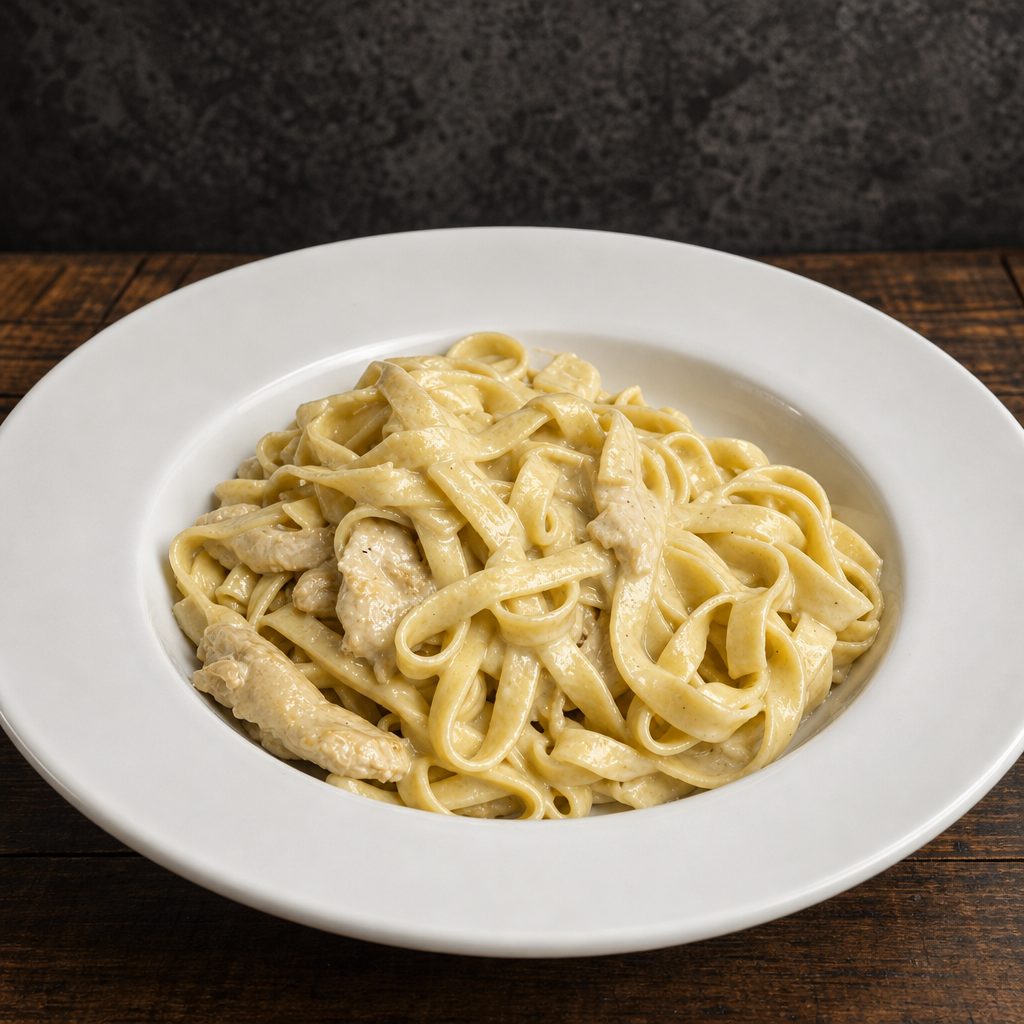 Fettuccine Alfredo.